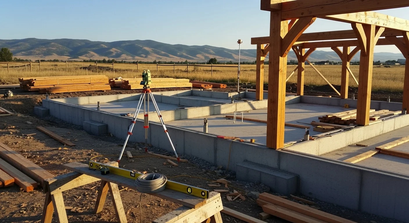 General contractor team working on residential construction project in Helena Montana