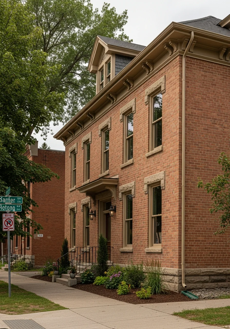 Restored Victorian-era home with original details and well-maintained exterior.